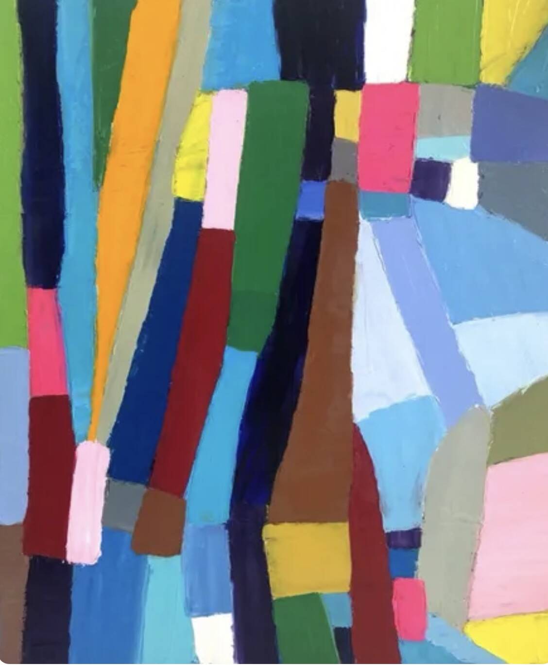 Abstract Painting Oil with Knife