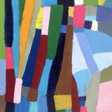 Abstract Painting Oil with Knife