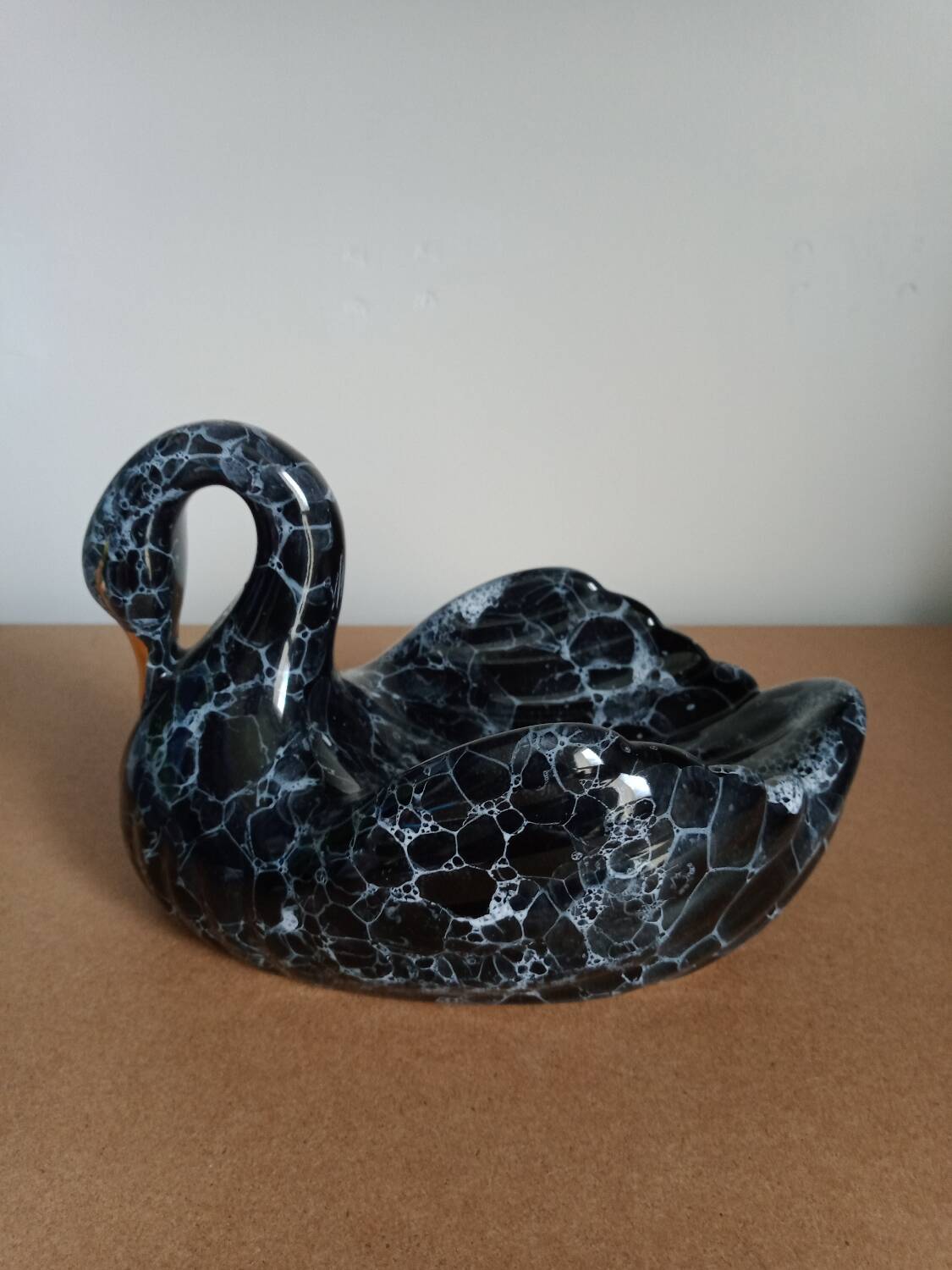 Vintage zoomorphic swan soap dish