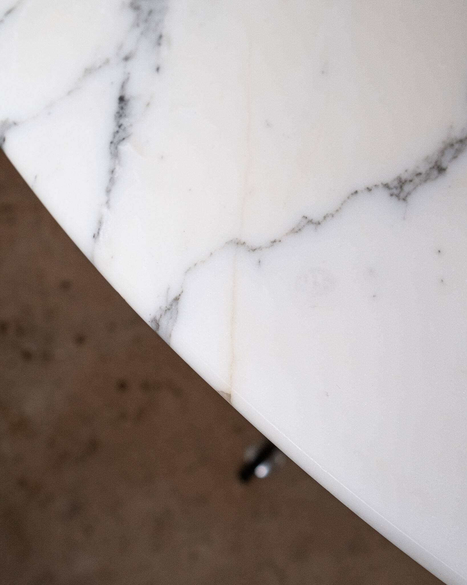Calacatta marble Super Malta table, Roche Bobois, 1980s