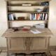 Solid oak patinated sideboard/desk