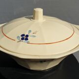 Vegetable, soup bowl, art deco salad bowl sarreguemines