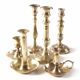 Brass bobeche candle holder