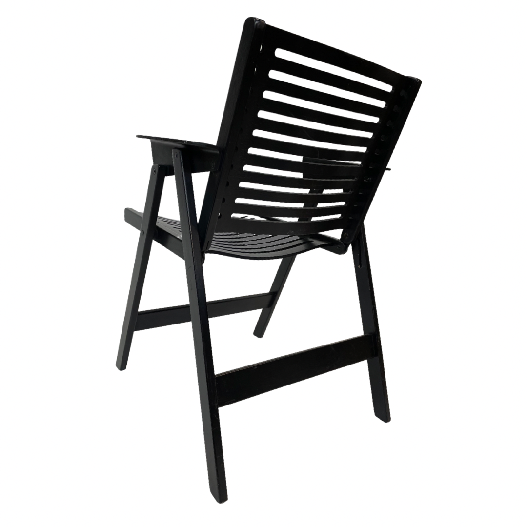Niko Kralj Slovenian Rex Plywood Folding Chair for Stol 1950s in Black