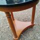 Guéridon, table d'appoint style Empire en bois et marbre