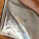 Teak and mother-of-pearl trinket bowl