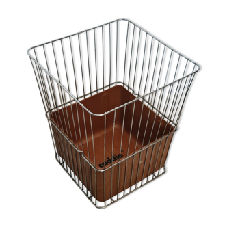 Porte parapluie vintage corbeille panier métal et plastique la marque Caddie