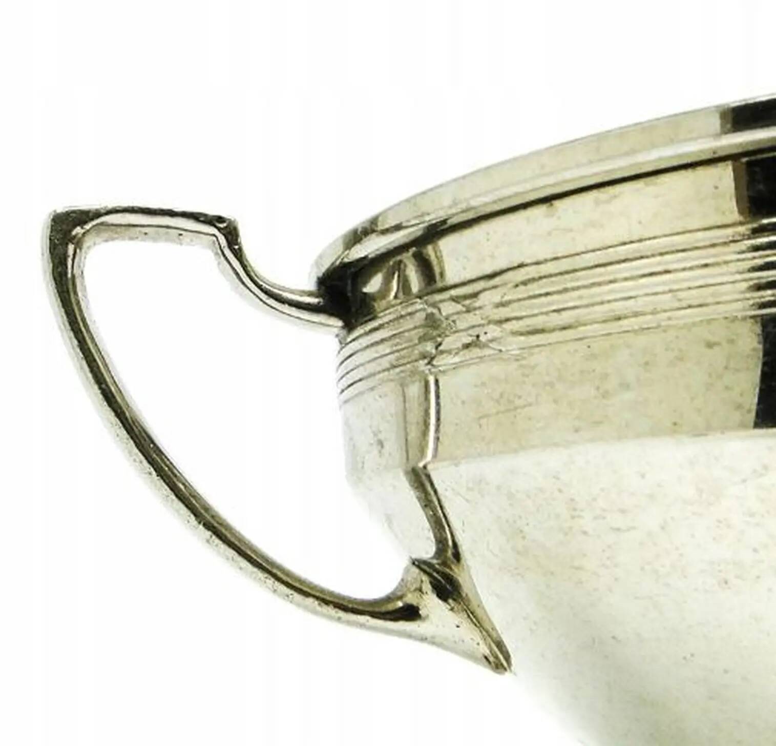 Secession basket sugar bowl, nickel-plated brass, Germany, early 20th century