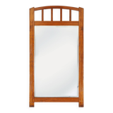 Art Deco mirror in solid wood with facet cut mirror, 1930s