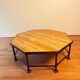 French Octagonal Travertine Coffee Table in the Style of Maison Jansen, 1960s