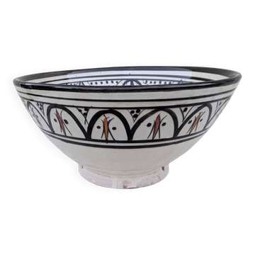 Large Ceramic Salad Bowl SAFI Morocco XXL 29cm Berber Pottery Zouak Tra