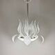 1950's Barovier & Toso Murano Glass and Brass Chandelier