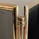 Brass and wire mesh firewall. french work. around 1970
