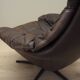 Leather swivel armchair, Danish design, 1960s, designer: H.W. Klein, manufacture: Bramin