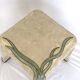 Travertine coffee/side table with brass inlay, 1970s
