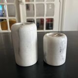 pair of marble candlesticks