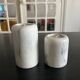 pair of marble candlesticks