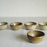 Set of 5 sandstone cups