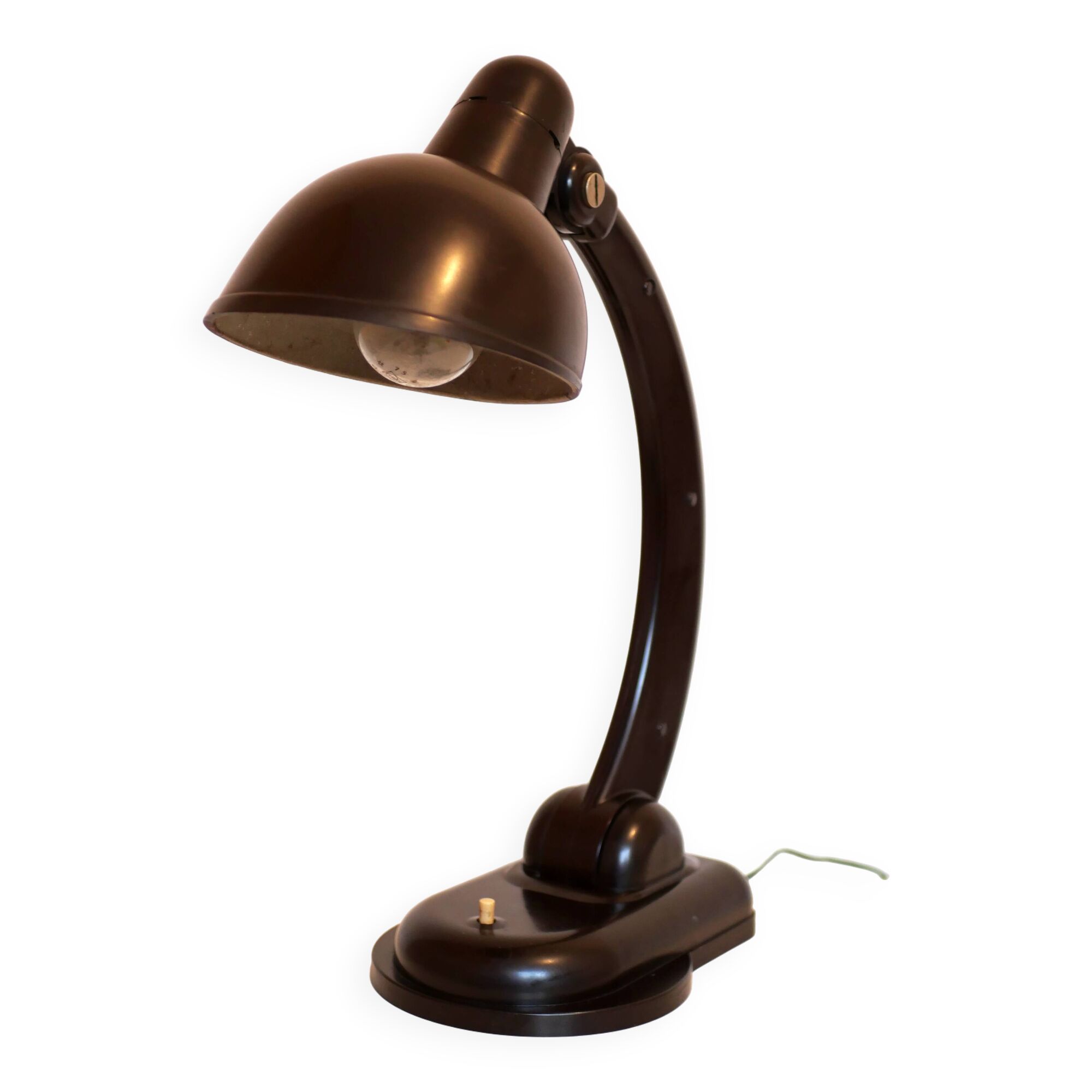 Lampe de bureau soviétique en bakélite