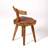 Butalist chair in olive tree, 1960s