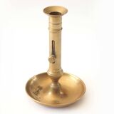 Brass candle holder bobeche and cup