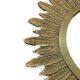 Golden metal sun mirror