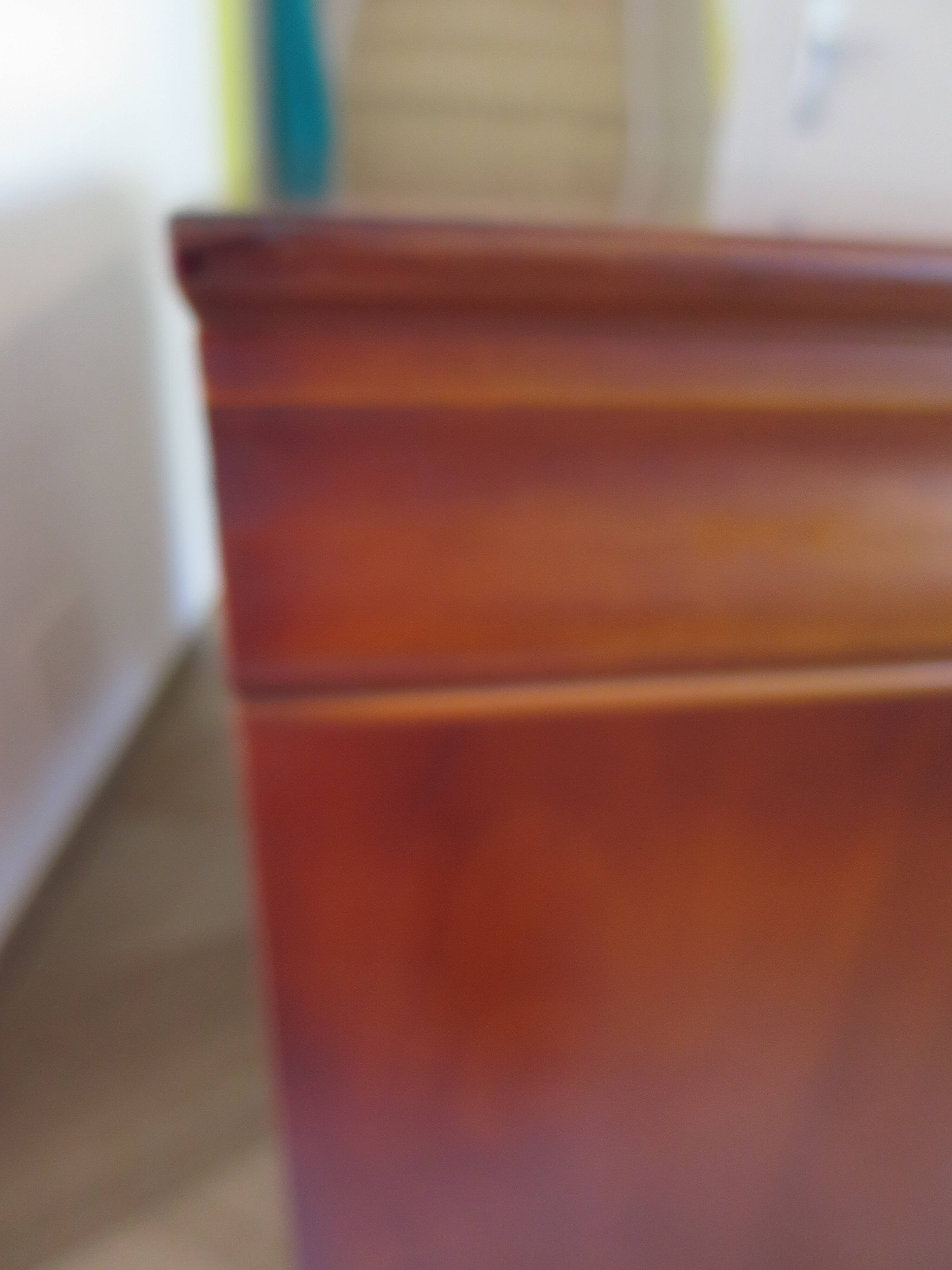 Beautiful Louis Philippe chest of drawers with 4 drawers - 3 locks - in cherry wood - 1980s