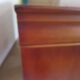 Beautiful Louis Philippe chest of drawers with 4 drawers - 3 locks - in cherry wood - 1980s