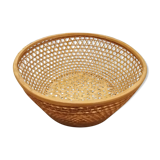 Vintage braided rattan basket