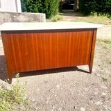 Vintage chest bench 1960. Sapele veneer