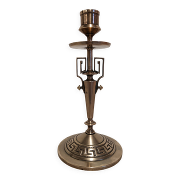 Art Deco bronze candlestick, France circa 1920