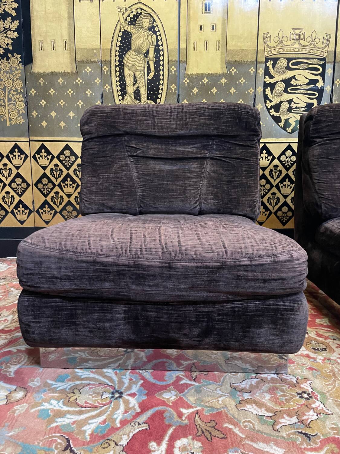 Pair of vintage armchairs 1970