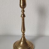 Old golden brass chandelier