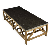 Table basse en bluestone vintage