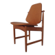 Teak and brass side chair by Arne Hovmand-Olsen for Mogens Kold, 1950s