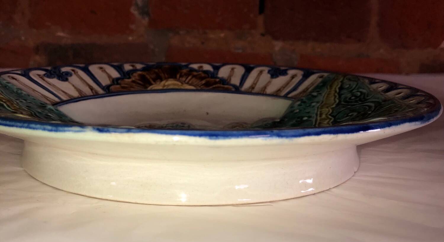 Asparagus plate barbotine Wasmuel