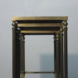 Set de 3 tables gigognes miroir 1950s