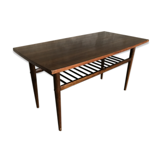 Table low Scandinavian vintage 1960
