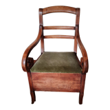 Solid walnut armchair
