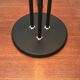 Vintage postmodern table lamp in glass and metal.
