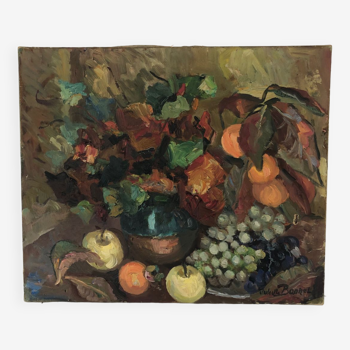 Tableau nature morte fruits