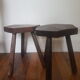 Set of 2 tripod stools