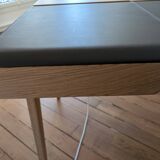 Habitat leather and wood office