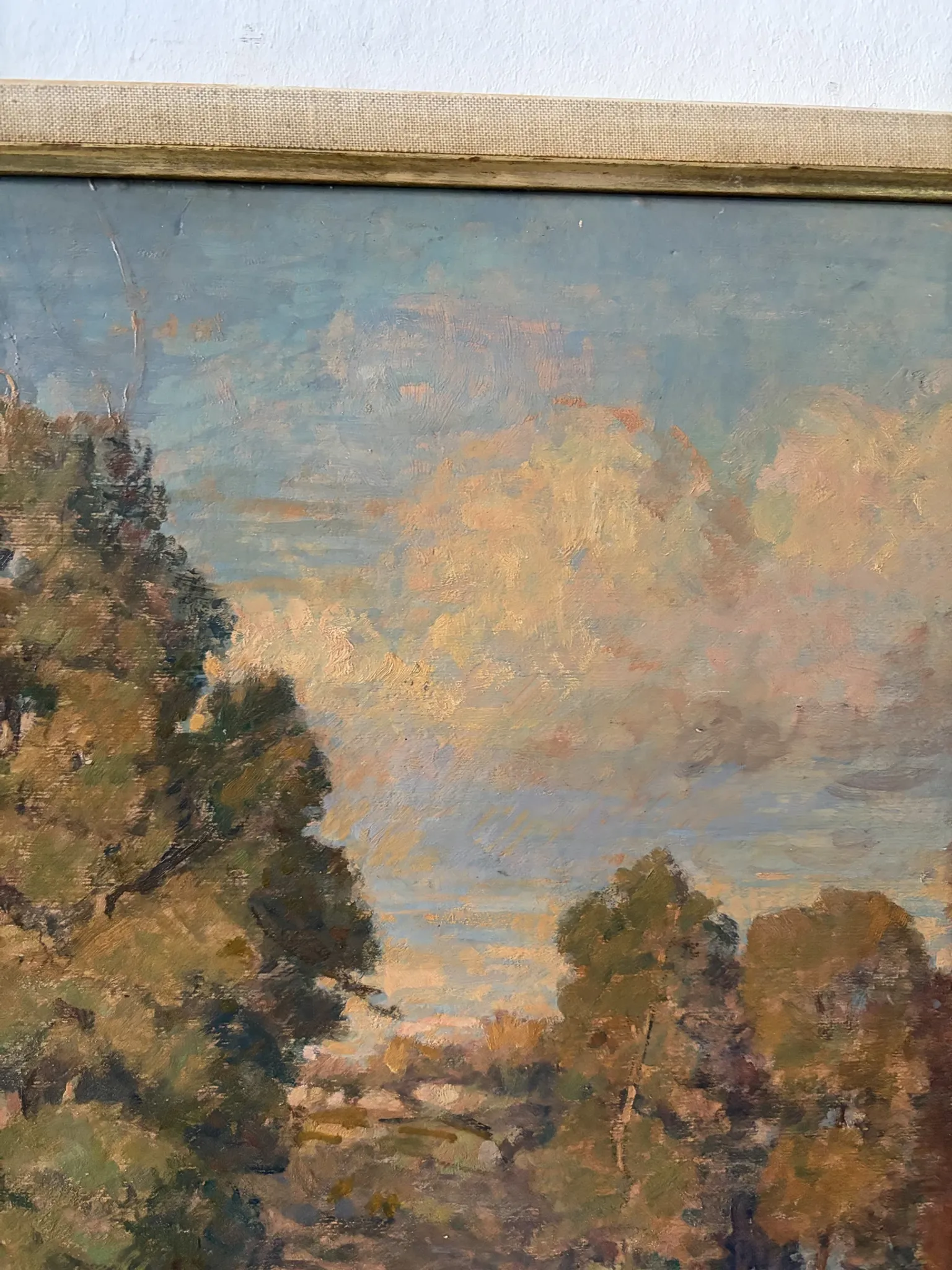 Landscape with cows, signed Abel Gay.