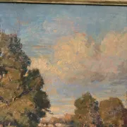 Landscape with cows, signed Abel Gay.