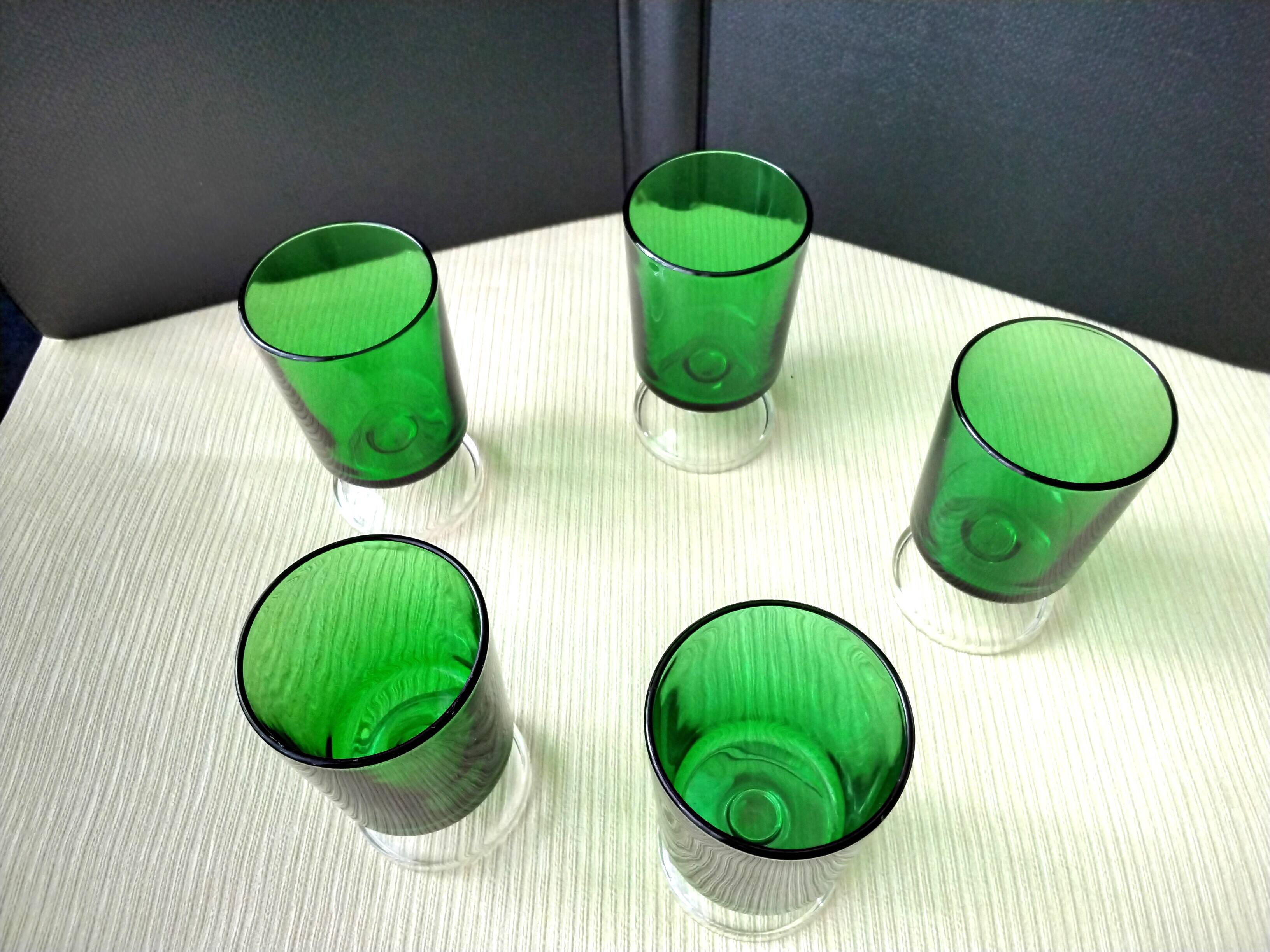 5 Vintage Luminarc Cavalier Model Wine Glasses