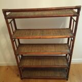 Rattan shelf