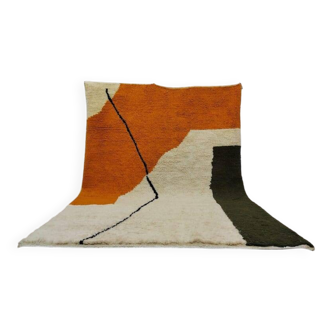 Traditional handmade Beni Ouraine rug, size 150 x 250 cm