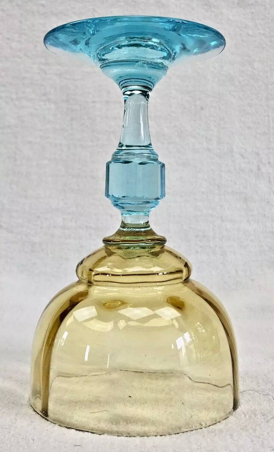 6 anciens verres à vin eau bicolores George Sand