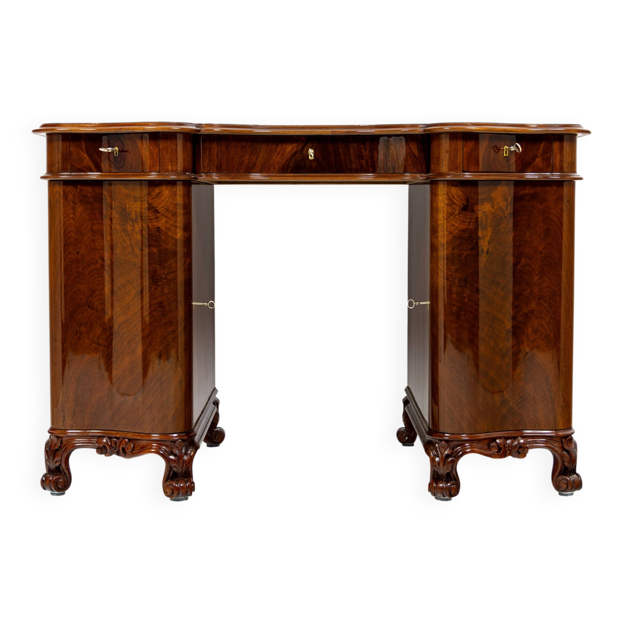 Small lady's desk Louis-Philippe in walnut 1840-1860